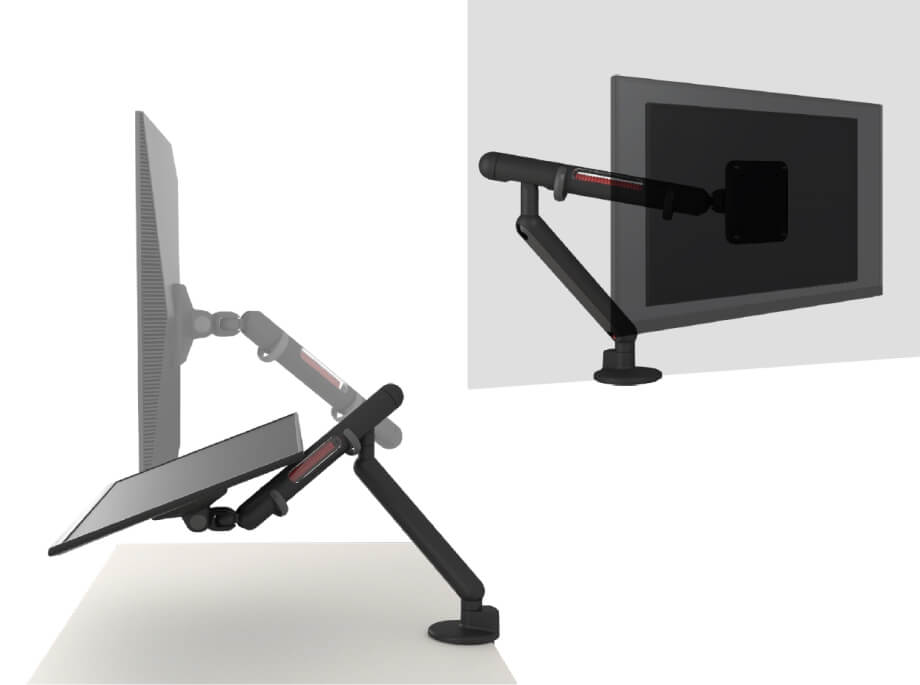 Saber Arm Monitor Desk Mount Stand